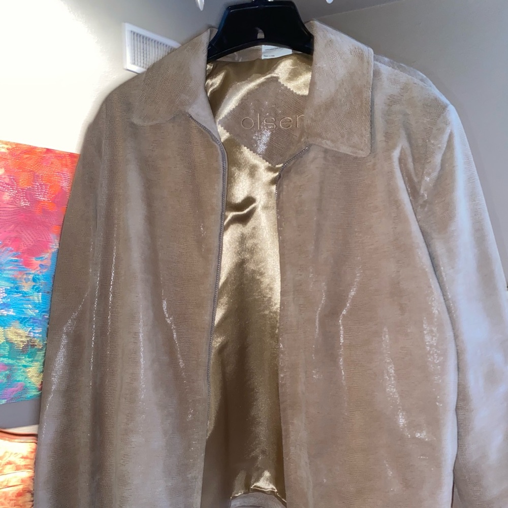 Snakeskin Suede Jacket